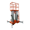 Vertical mast hydraulic light small aerial working lift for window cleaning
